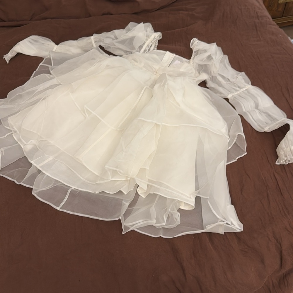 NWT SELKIE The Silk Gauze Ivory Moonlight Dress - Picture 6 of 10